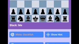 Chess Buddy (Android Games) - Stockfish 15.1 lose while P1 wins.