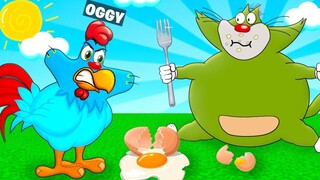 Roblox Oggy กลายเป็นไก่ที่แข็งแกร่งที่สุดในชีวิตไก่กับ Jack Rock Indian Gamer