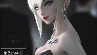Classic female game role CG