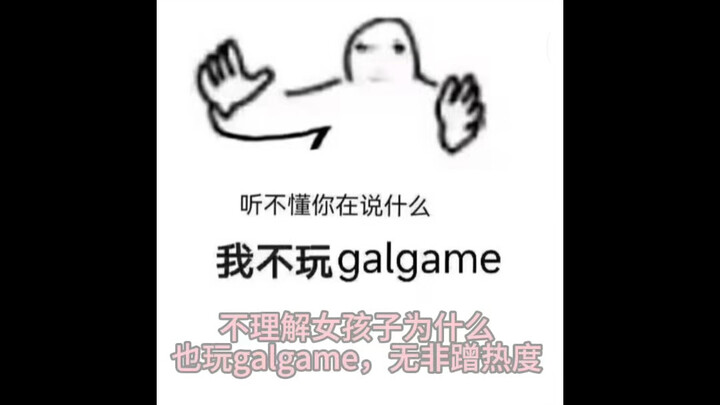 女孩子为什么也玩galgame，让我们来聊聊！！！