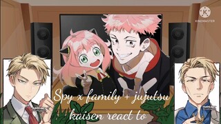 🍧🍨//spy x family + jujutsu kaisen react to//...🍧🍨