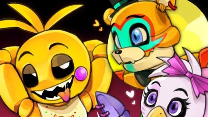 Chica's Love Secret [FNAF restores funny dubbing] The legendary story of Toy Chica and the brothers 