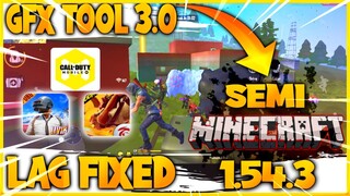 GFX TOOL 3.0 ANTI-LIASING GRAPHICS LAG FIX FREE FIRE 1.54.3 PUGB COD MOBILE FOR 1GB 2GB 3GB 4GB RAM