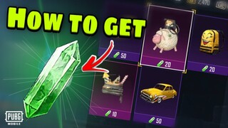 How to Get Green White Crystals | Golden Jaws Dacia Skin | PUBG MOBILE