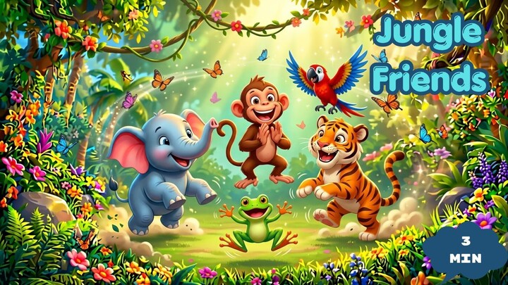 Jungle friends I CoCobubbles Nursery Rhymes and Kids Songs
