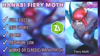 NEW HANABI FIERY MOTH STARLIGHT SCRIPT SKIN | FULL EFFECT | MOBILE LEGENDS [PATCH AAMON]