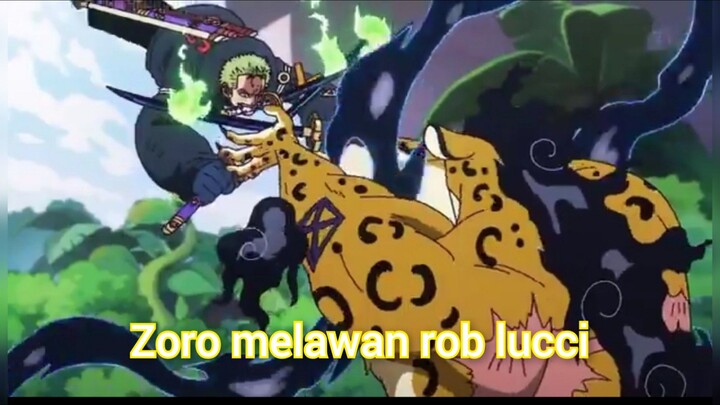 bentrokan Lucci melawan zoro