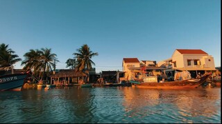 Nắng chiều rực rỡ, sông nước hữu tình tại Rừng dừa Bảy Mẫu