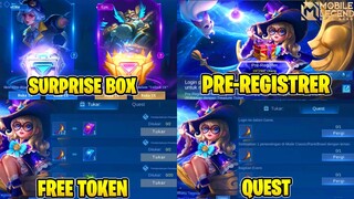 CARA MENDAPATKAN TOKEN GRATIS DI EVENT SURPRISE BOX‼️ | PANEN SKIN EPIC GRATIS LAGI | MOBILE LEGENDS