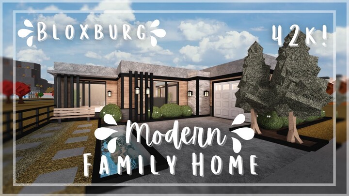 Roblox | Bloxburg | 42k | Modern Family Home | Speedbuild & Tour | Tapioca