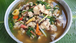 แกงปลาช่อนนาใส่ผักชีลาวหอมๆ ต้อนรับการกลับมาของกระถินน้อย