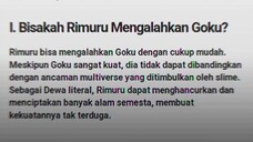 Emng bisa Rimuru ngalahin Goku??