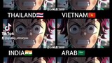 Tanjiro Dub Arab, Thailand, India, Vietnam, Indonesia, Malaysia, English