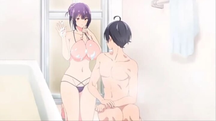 Mandi bareng ayang malah berujung begini🤤🥵Anime 18+ no sensor
