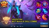 New Hero Valentina Best Build & Skill Combos Gameplay - Mobile Legends Bang Bang