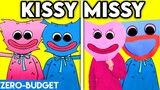 KISSY MISSY WITH ZERO BUDGET! (POPPY PLAYTIME HUGGY WUGGY FUNNY PARODY BY LANKYBOX!
