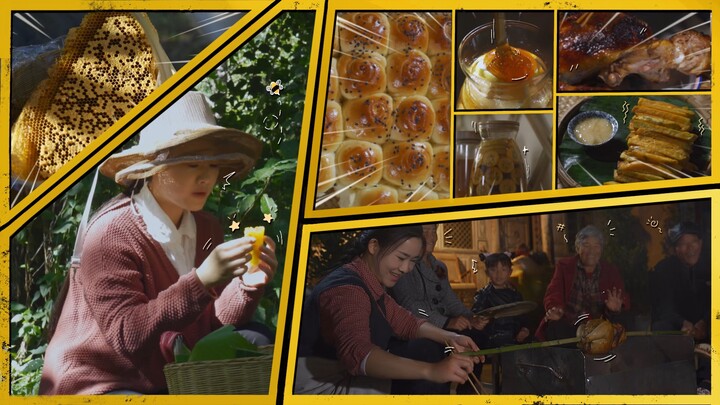 Freshly harvested honey feels like "liquid amber"