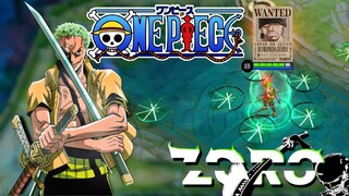 RORONOA ZORO SKIN be like !! 😳😳  [ ONE PIECE x MLBB Skin Collaboration ]