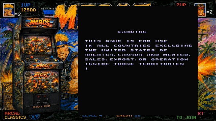 ️ MERCS (1990) GAMEPLAY ARCADES CLASSIC.