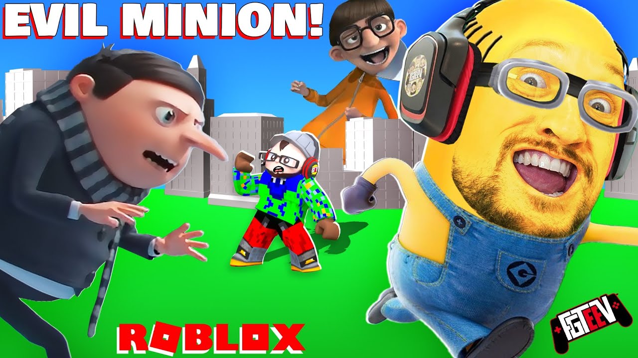 Let's Play with FGTeeV Dabbing Minion & Roblox Heroes of Robloxia