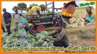 Quanglinhvlogs || Khách Buôn Ập Vào Quang Linh Farm Đòi Mua Hết Bắp Cải - Khoai Tây - Hành !!!