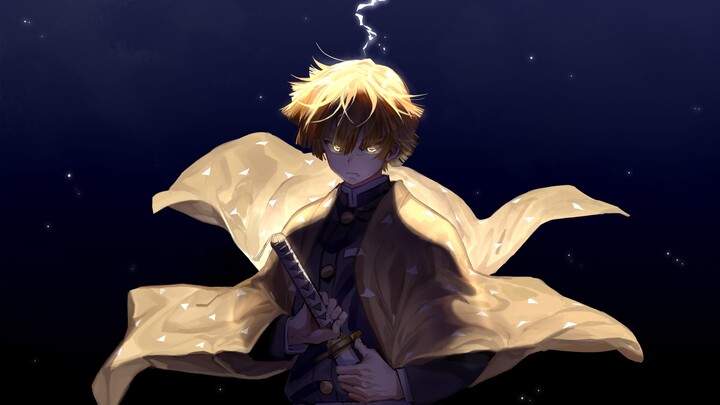 I am a yellow-haired guy. I am very quick in drawing my sword when I am sleeping!