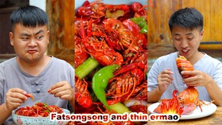 Country mukbang by FatSongsong and ThinErmao | Chinese food | food challenge | Chinese culture