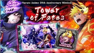 🔥NEW TOWER OF FATES NARUTO ANIME 20TH ANNIVERSARY MISSION: ALL STAGES COMPLETE!! | NXB NINJA VOLTAGE