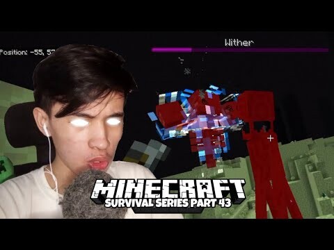 WITHER BOSS SA END! (KUHA AXOLOTL) | Minecraft Survival (Part 43)