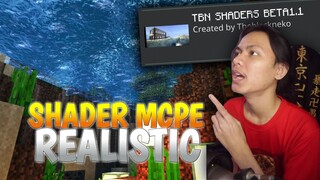 GILE AIR DAN BAWAH AIR DI SHADER INI BENER-BENER KEREN ! 😱 TBN Shader MCPE 1.17