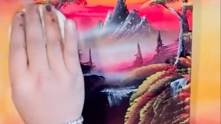 هل سبق لك أن رأيت رسومات بالرش على لوح التزلج؟