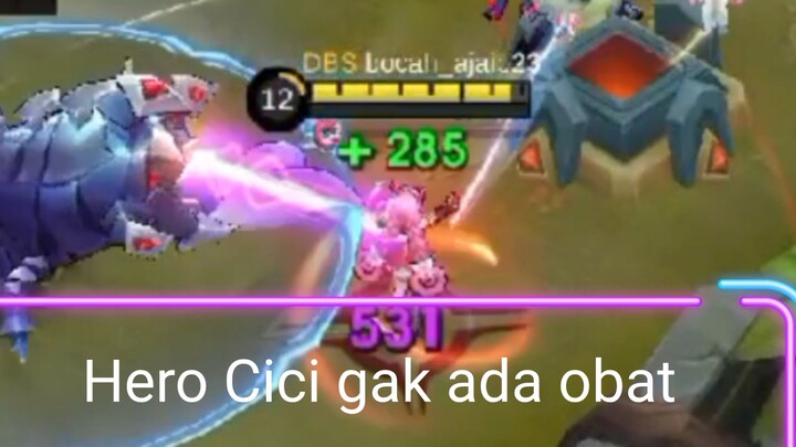 mobile legend,Hero baru Cici . memang gak ngotak main nya#mobilelegend