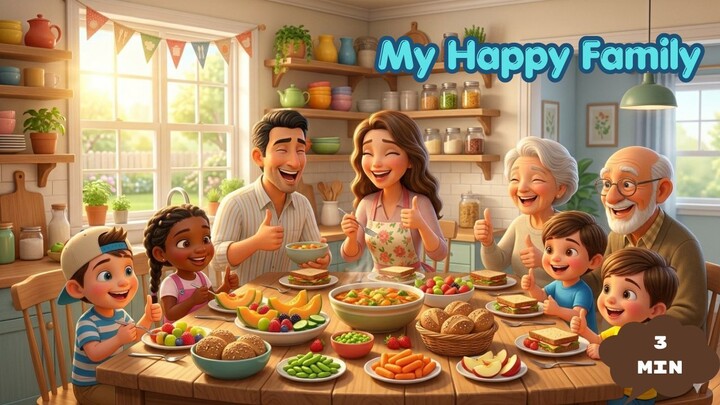 My Happy Family I CoCobubbles Nursery Rhymes and Kids Songs