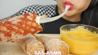 SAS | (edit) mozzarella corn dog with cheese sauce