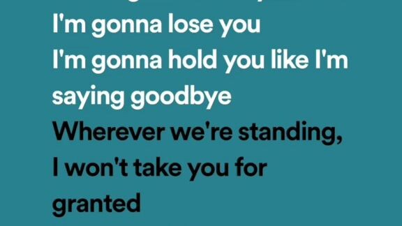 im gonna loose you
