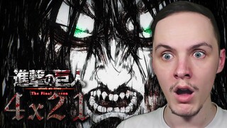 HE DID IT!!! | ATTACK ON TITAN Season 4 Episode 21 REACTION | 進撃の巨人 The Final Season 第21話