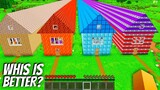 What is the BEST LONGEST HOUSE in Minecraft ? I found a LAVA HOUSE vs DIAMOND HOUSE vs TNT HOUSE !