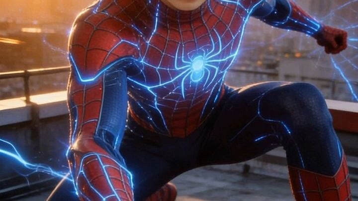spider- man fight with monster