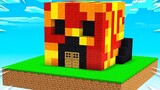 Preston vs Brianna Sky House Battle! - Minecraft