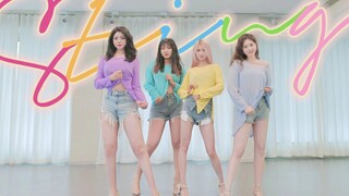 刺️♥痛｜下班后偷偷穿男友白衬衣的长腿美女们｜性感女团撩衣舞｜四人四色全员170高跟鞋｜【刺痛Sting- Stellar】翻跳