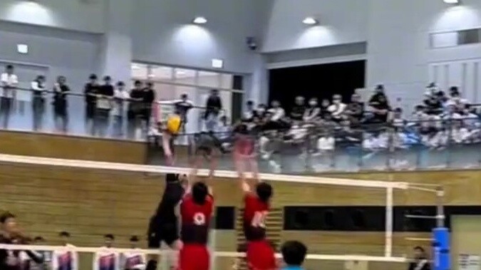Japanese junior high school volleyball competition is very professional