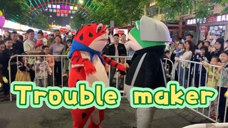 Lonely Frog and Kunkun Frog together, give you a piece of Trouble Maker~