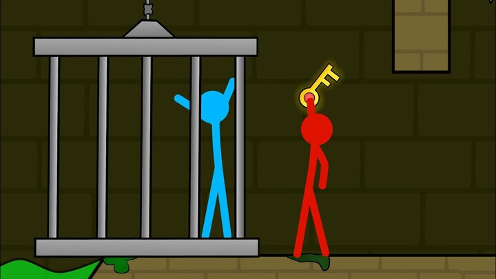 Watergirl and Fireboy , Stickman Animation - ( Part 17 Forest Temple Parkour )