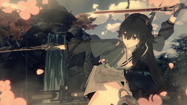 Chen Qianyu during her swordsmanship training