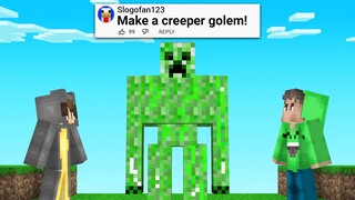 We CODED FAN IDEAS In Minecraft!