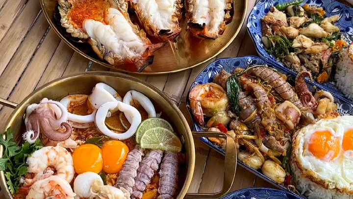 A Laima: Secret Rural Seafood Stir-Fry in Thailand — Cheap, Delicious, and Amazing! All the Shells A