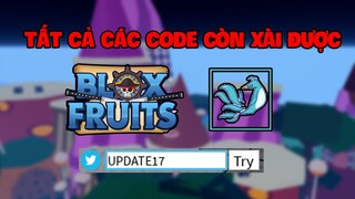 Tất Cả Code Còn Nhập Được Trong Update 17 Part 2 Blox Fruits || Roblox [đọc comment ghim]