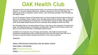 OAK Health Club
