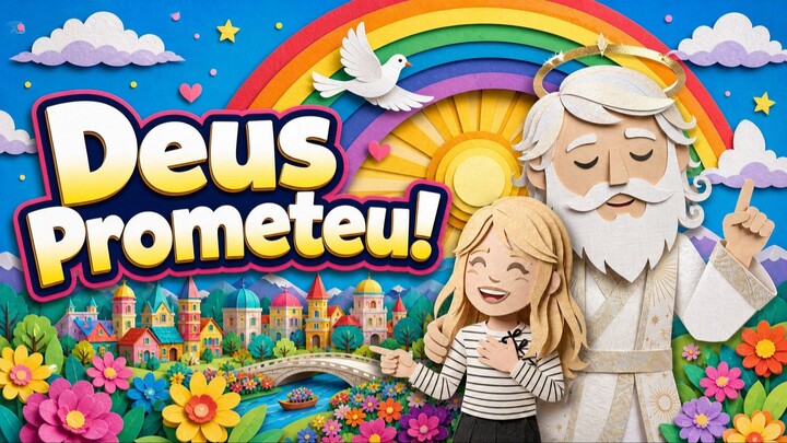 🌈 Deus Prometeu | A  Aliança de Deus | Música Gospel Infantil