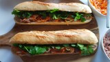 Bánh mì với nước sốt thịt cực ngon | Vietnamese banh mi sandwich | Recette du sandwich vietnamien
